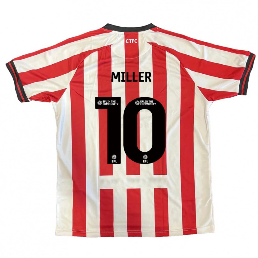 Danxen Dames George Miller #10 Rood Wit Zwart Thuisshirt Thuistenue 2025/26 T-Shirt