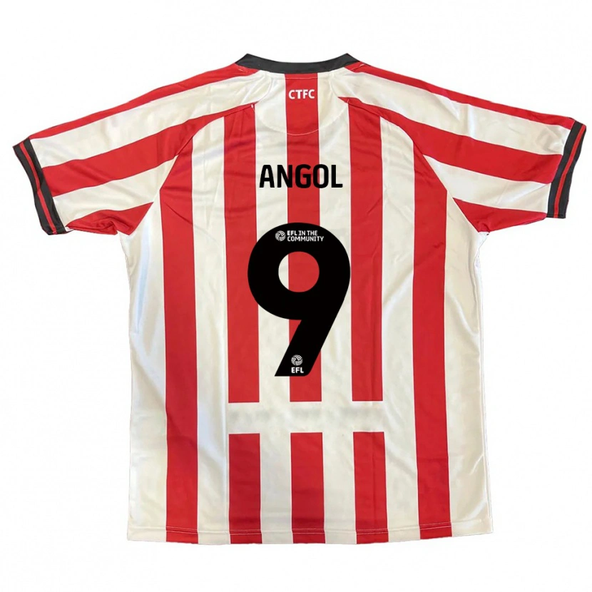 Danxen Dames Lee Angol #9 Rood Wit Zwart Thuisshirt Thuistenue 2025/26 T-Shirt