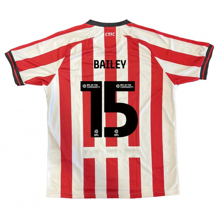 Danxen Dames Ieuan Bailey #15 Rood Wit Zwart Thuisshirt Thuistenue 2025/26 T-Shirt