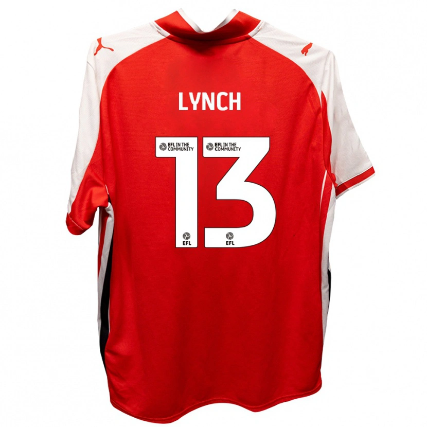 Danxen Dames Jay Lynch #13 Rood Wit Thuisshirt Thuistenue 2025/26 T-Shirt