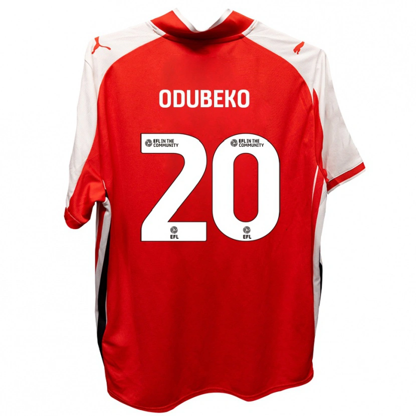 Danxen Dames Mipo Odubeko #20 Rood Wit Thuisshirt Thuistenue 2025/26 T-Shirt