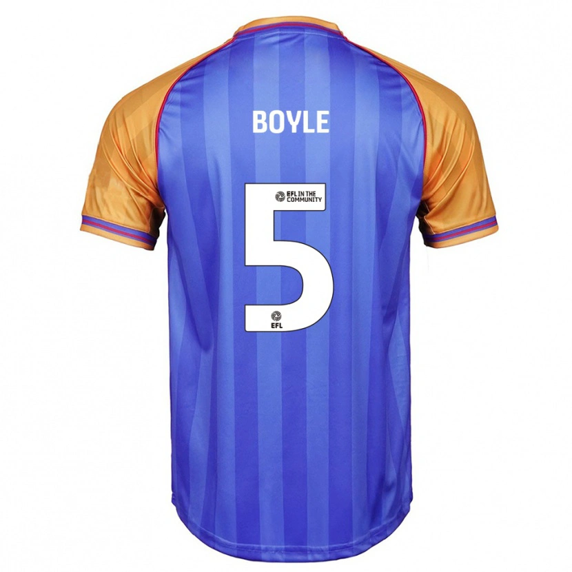 Danxen Dames Will Boyle #5 Blauw Oranje Thuisshirt Thuistenue 2025/26 T-Shirt