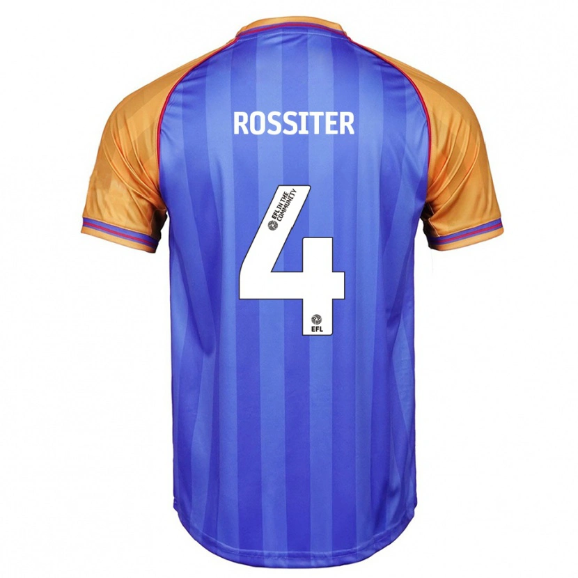 Danxen Dames Jordan Rossiter #4 Blauw Oranje Thuisshirt Thuistenue 2025/26 T-Shirt