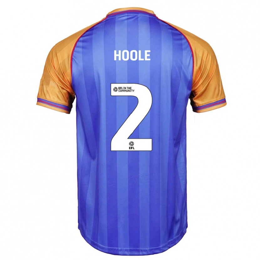 Danxen Dames Luca Hoole #2 Blauw Oranje Thuisshirt Thuistenue 2025/26 T-Shirt