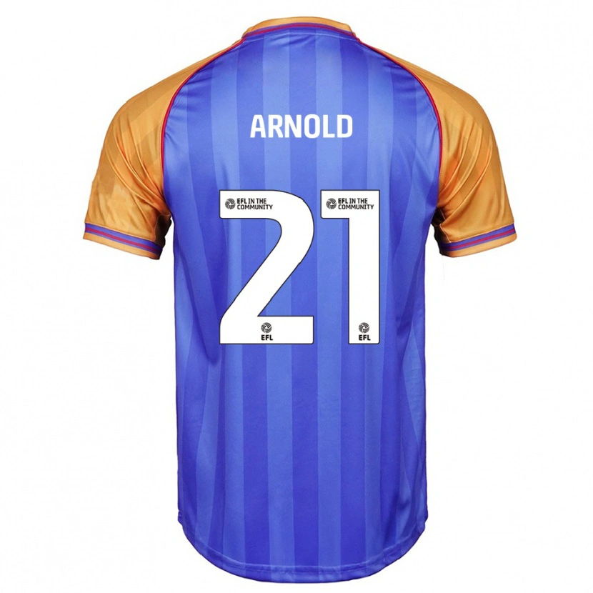 Danxen Dames Hetty Arnold #21 Blauw Oranje Thuisshirt Thuistenue 2025/26 T-Shirt