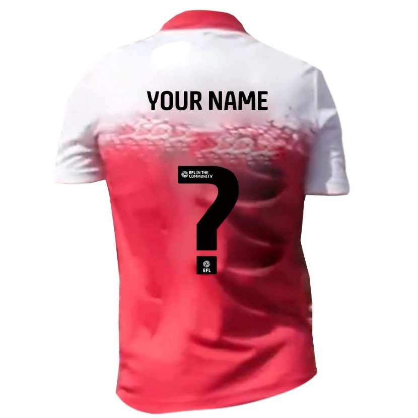 Danxen Dames Uw Naam #0 Rood Wit Thuisshirt Thuistenue 2025/26 T-Shirt