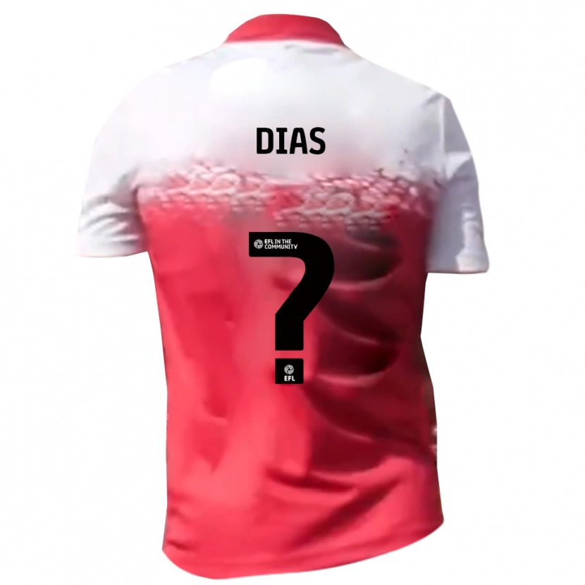 Danxen Dames Diego Dias #0 Rood Wit Thuisshirt Thuistenue 2025/26 T-Shirt