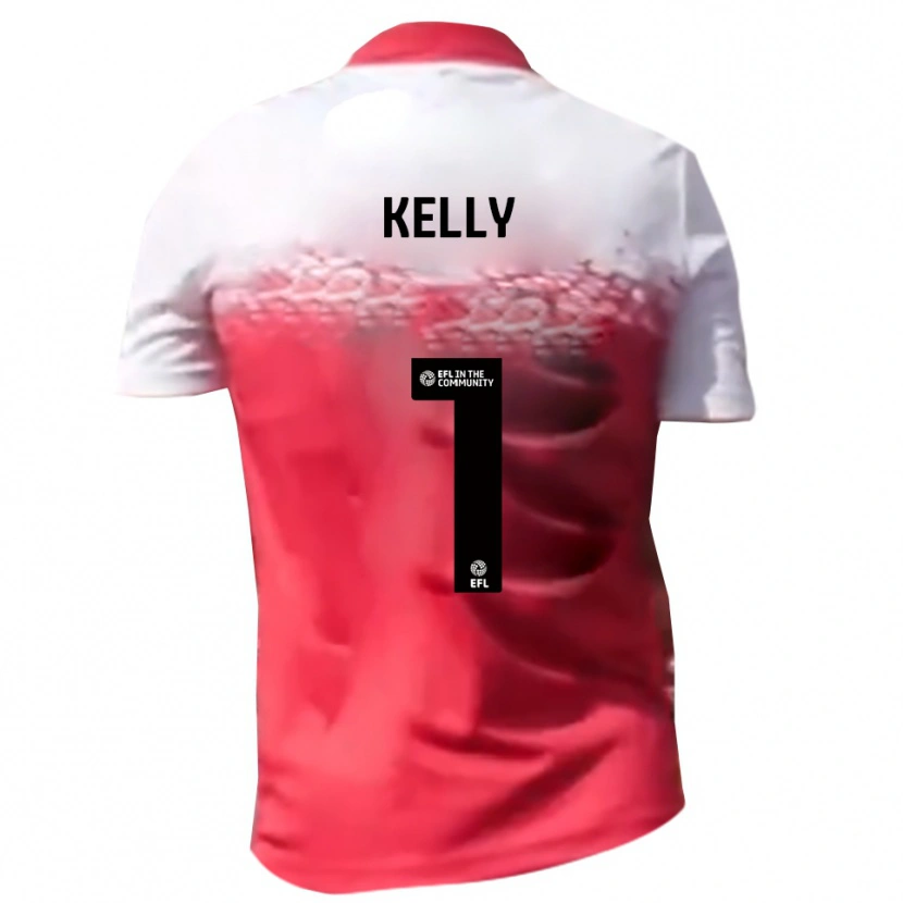 Danxen Dames Michael Kelly #1 Rood Wit Thuisshirt Thuistenue 2025/26 T-Shirt