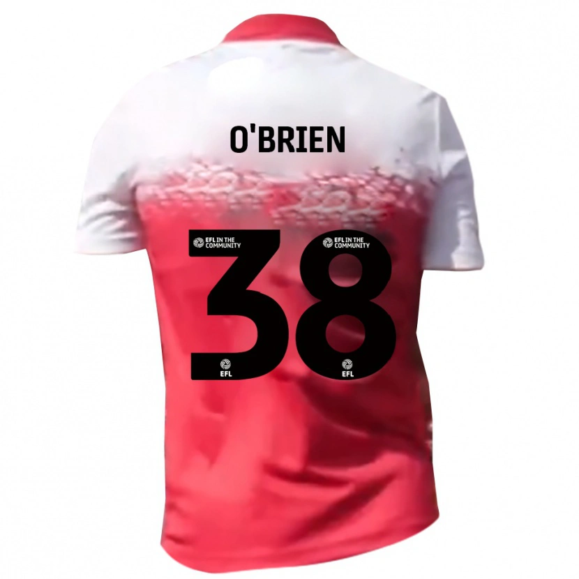 Danxen Dames Connor O'brien #38 Rood Wit Thuisshirt Thuistenue 2025/26 T-Shirt