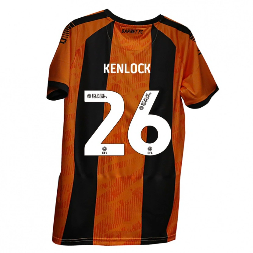 Danxen Dames Myles Kenlock #26 Oranje Zwart Thuisshirt Thuistenue 2025/26 T-Shirt