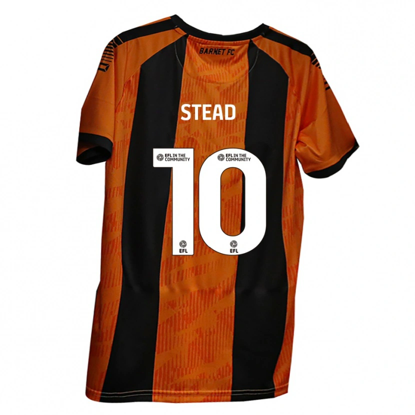 Danxen Dames Callum Stead #10 Oranje Zwart Thuisshirt Thuistenue 2025/26 T-Shirt