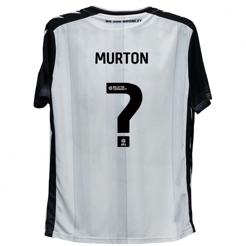Danxen Dames Phoebe Murton #0 Wit Zwart Thuisshirt Thuistenue 2025/26 T-Shirt