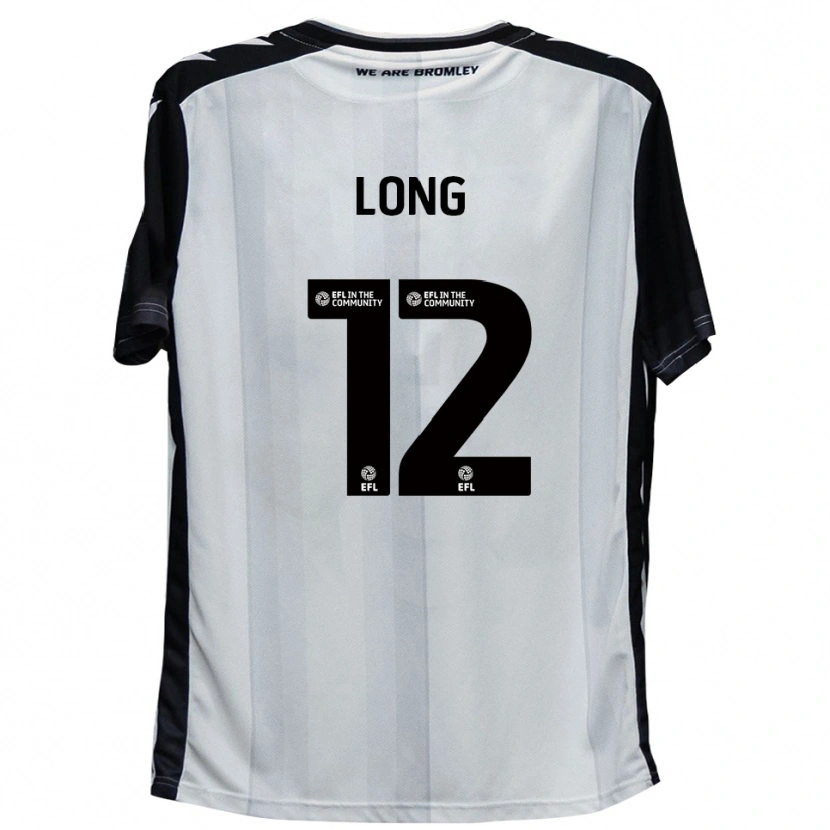 Danxen Dames Sam Long #12 Wit Zwart Thuisshirt Thuistenue 2025/26 T-Shirt