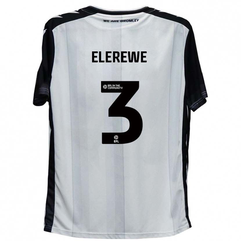 Danxen Dames Deji Elerewe #3 Wit Zwart Thuisshirt Thuistenue 2025/26 T-Shirt