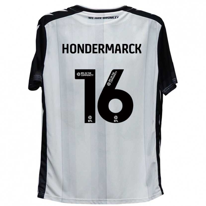 Danxen Dames William Hondermarck #16 Wit Zwart Thuisshirt Thuistenue 2025/26 T-Shirt