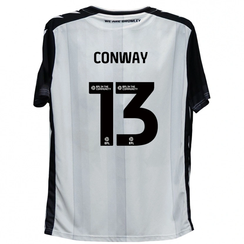 Danxen Dames Monty Conway #13 Wit Zwart Thuisshirt Thuistenue 2025/26 T-Shirt