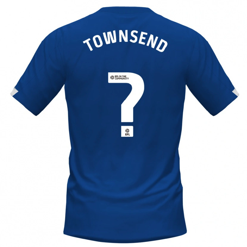 Danxen Dames Kadi Townsend #0 Blauw Wit Thuisshirt Thuistenue 2025/26 T-Shirt