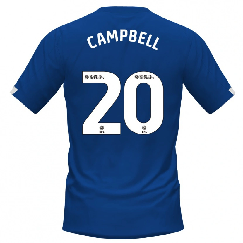 Danxen Dames Vontae Daley-Campbell #20 Blauw Wit Thuisshirt Thuistenue 2025/26 T-Shirt