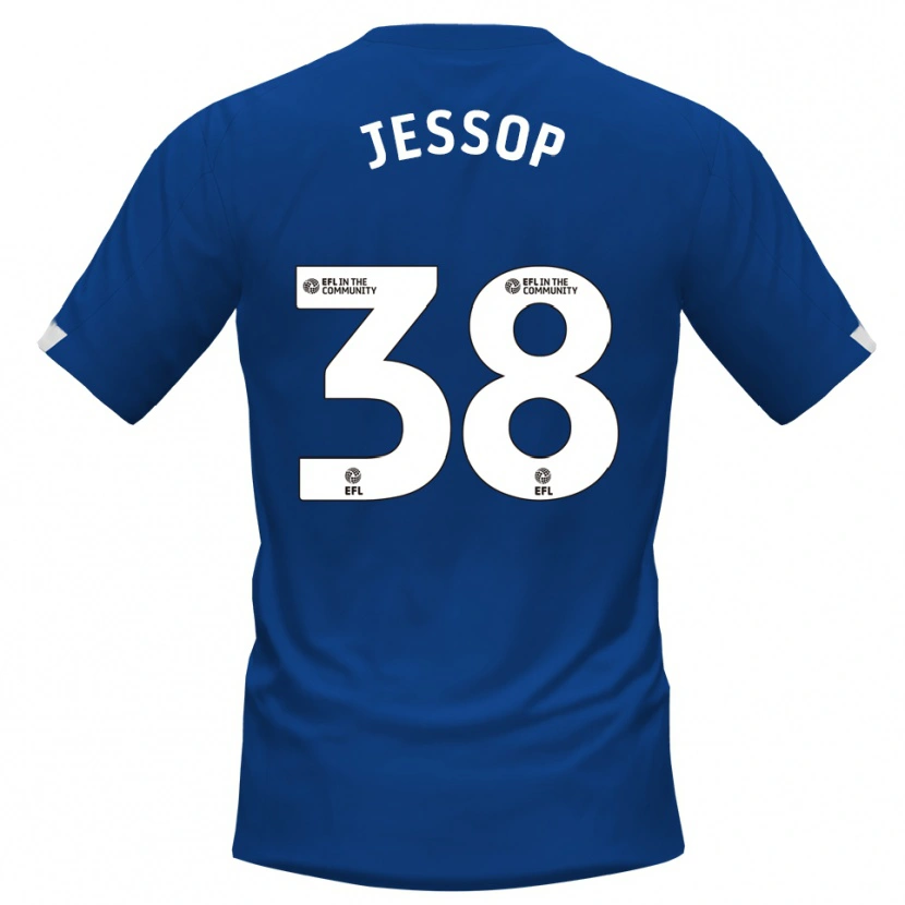 Danxen Dames Liam Jessop #38 Blauw Wit Thuisshirt Thuistenue 2025/26 T-Shirt