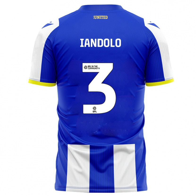 Danxen Dames Ellis Iandolo #3 Blauw Wit Thuisshirt Thuistenue 2025/26 T-Shirt