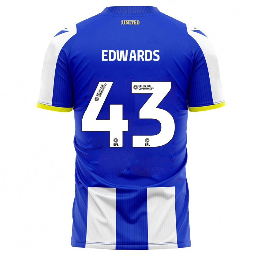 Danxen Dames Frankie Edwards #43 Blauw Wit Thuisshirt Thuistenue 2025/26 T-Shirt