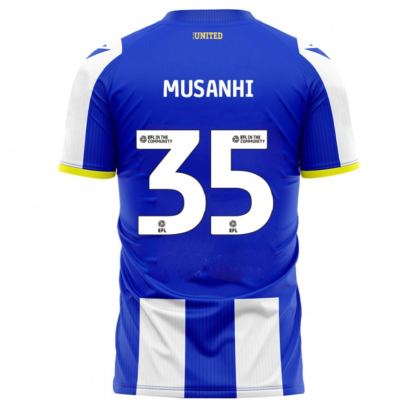 Danxen Dames Kurai Musanhi #35 Blauw Wit Thuisshirt Thuistenue 2025/26 T-Shirt
