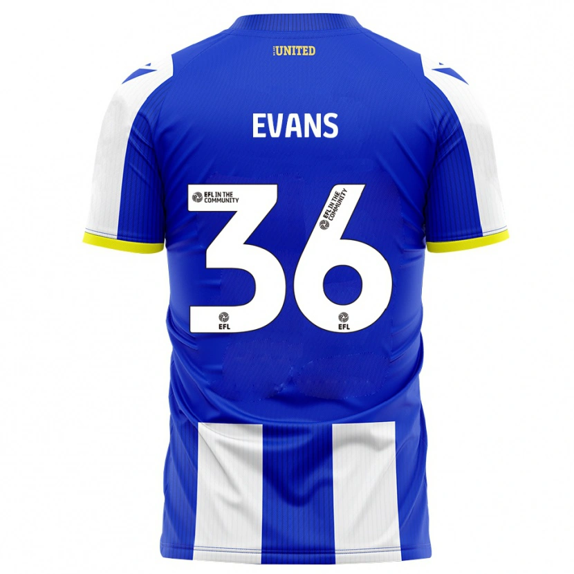 Danxen Dames Makise Evans #36 Blauw Wit Thuisshirt Thuistenue 2025/26 T-Shirt