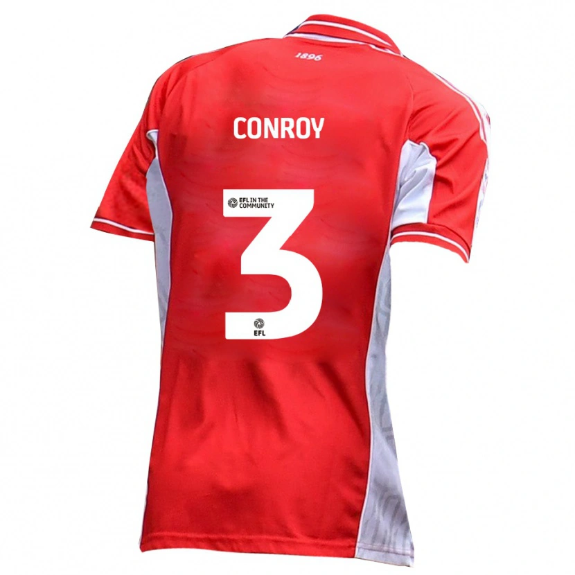 Danxen Dames Dion Conroy #3 Rood Wit Thuisshirt Thuistenue 2025/26 T-Shirt
