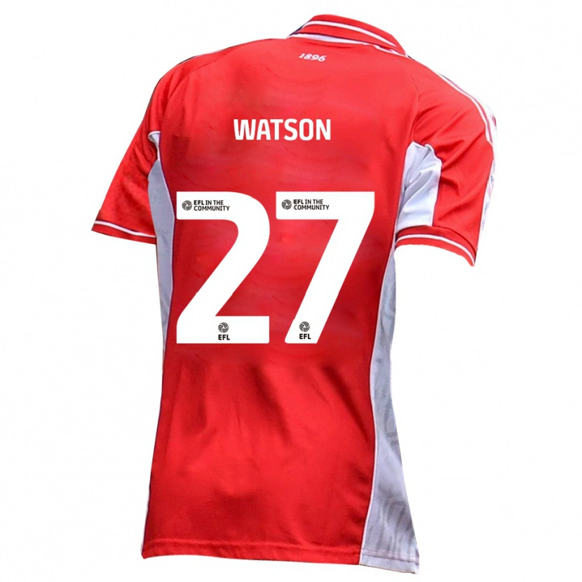 Danxen Dames Louie Watson #27 Rood Wit Thuisshirt Thuistenue 2025/26 T-Shirt
