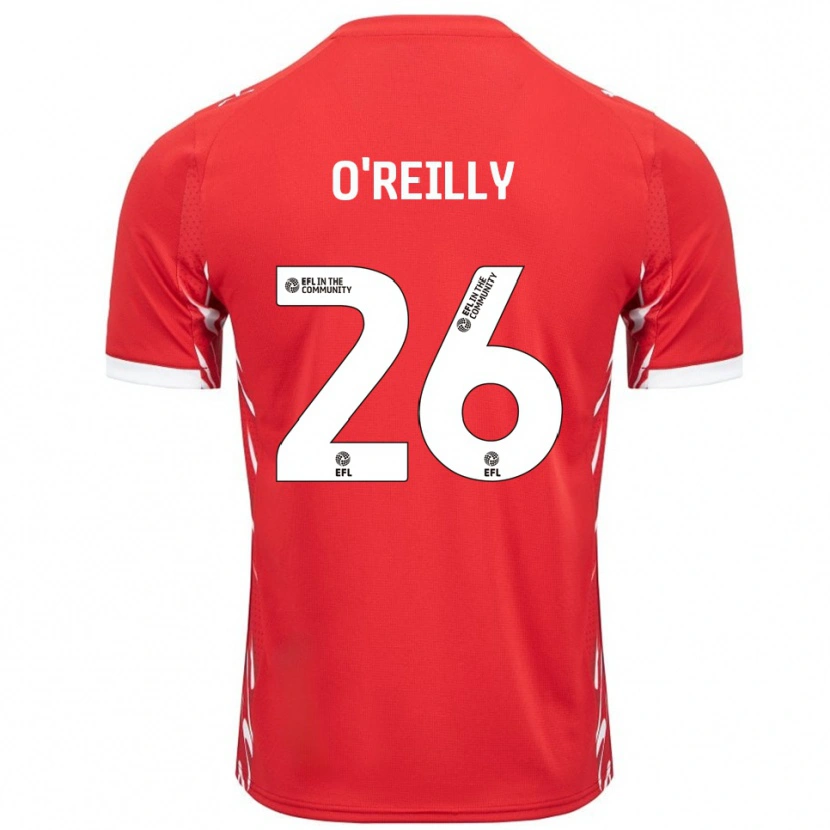 Danxen Dames Tommi O'reilly #26 Rood Wit Thuisshirt Thuistenue 2025/26 T-Shirt