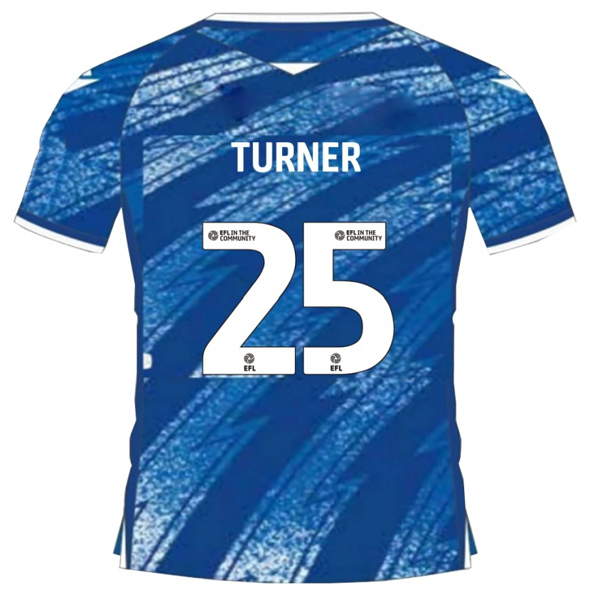 Danxen Dames Jake Turner #25 Blauw Wit Thuisshirt Thuistenue 2025/26 T-Shirt