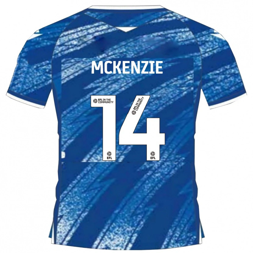 Danxen Dames Robbie Mckenzie #14 Blauw Wit Thuisshirt Thuistenue 2025/26 T-Shirt