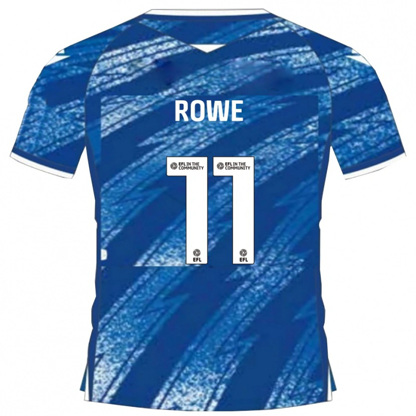 Danxen Dames Aaron Rowe #11 Blauw Wit Thuisshirt Thuistenue 2025/26 T-Shirt
