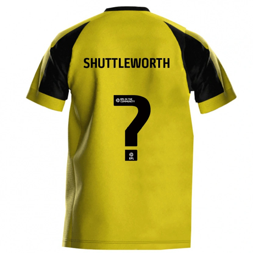 Danxen Dames Hannah Shuttleworth #0 Geel Grijs Thuisshirt Thuistenue 2025/26 T-Shirt