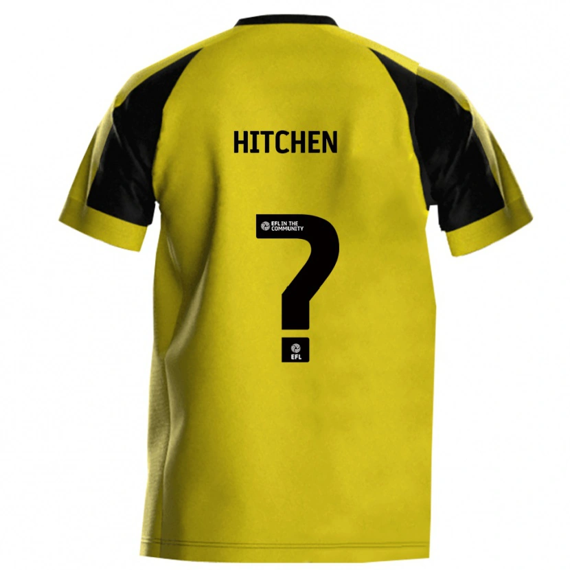 Danxen Dames Rebecca Hitchen #0 Geel Grijs Thuisshirt Thuistenue 2025/26 T-Shirt