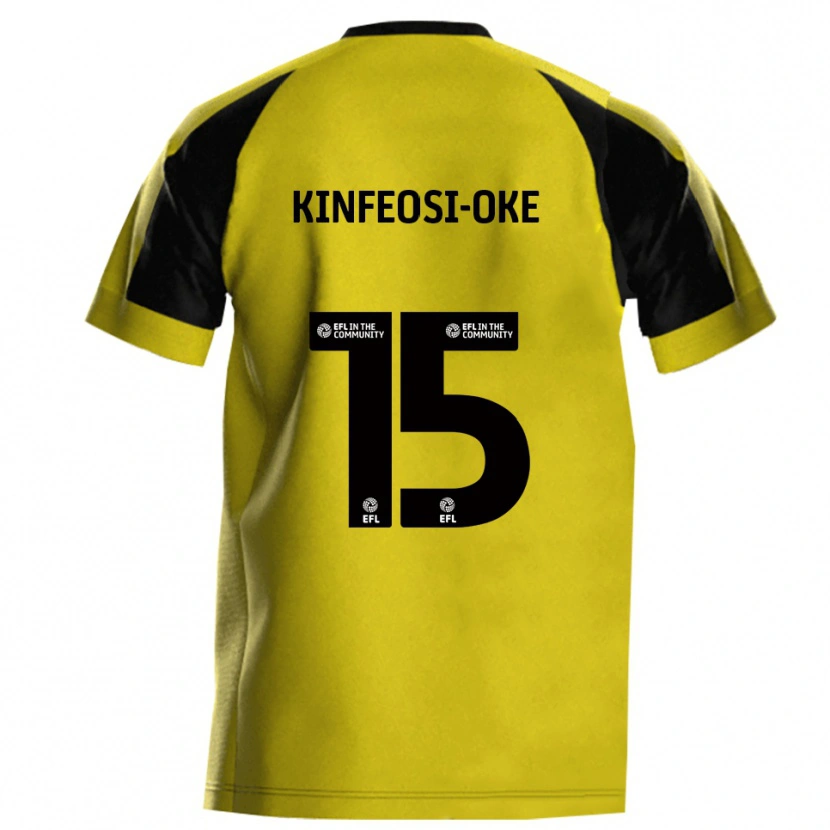 Danxen Dames Tioluwanimofe Kinfeosi-Oke #15 Geel Grijs Thuisshirt Thuistenue 2025/26 T-Shirt