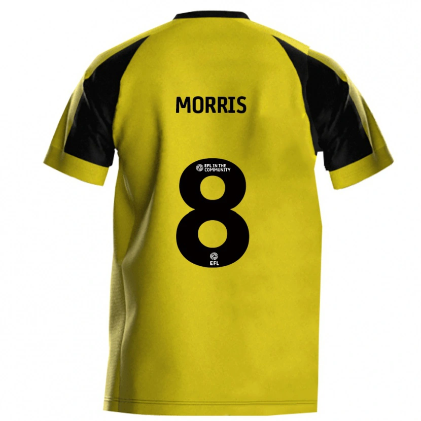 Danxen Dames Bryn Morris #8 Geel Grijs Thuisshirt Thuistenue 2025/26 T-Shirt