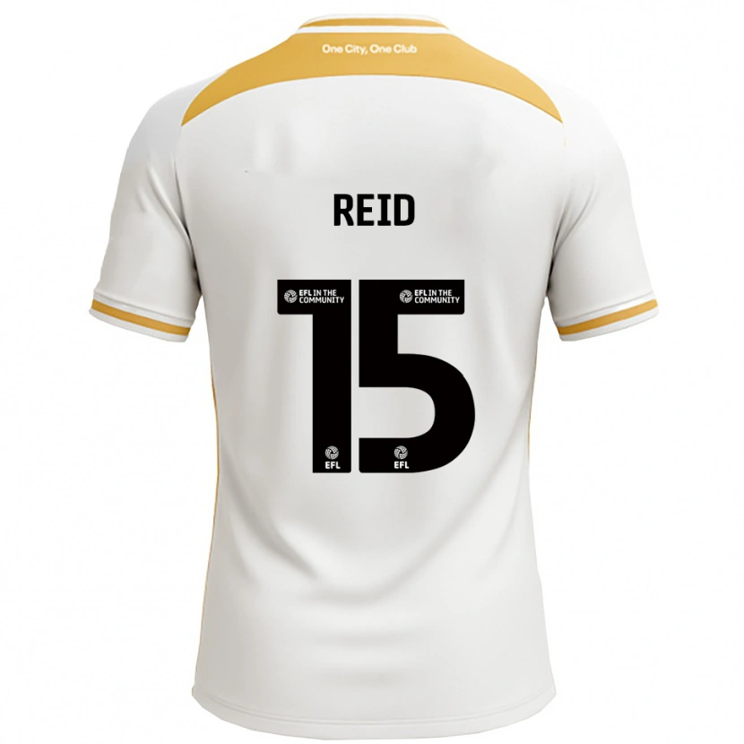 Danxen Dames Mia Reid #15 Wit Goud Thuisshirt Thuistenue 2025/26 T-Shirt