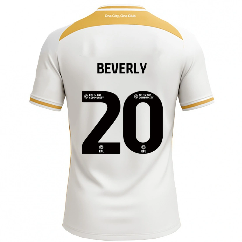 Danxen Dames Poppy Beverly #20 Wit Goud Thuisshirt Thuistenue 2025/26 T-Shirt