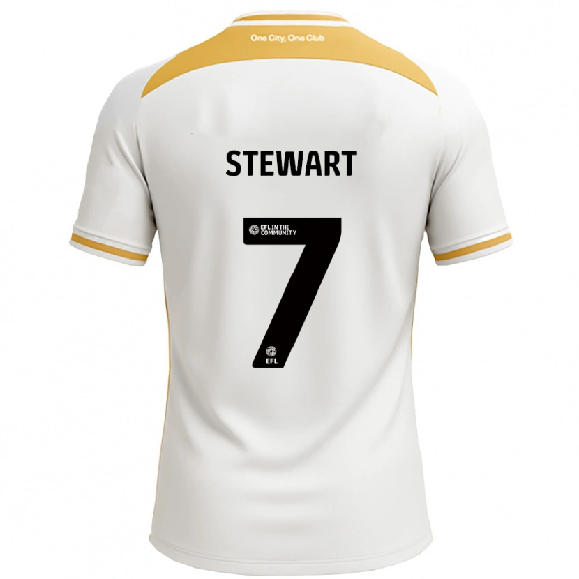 Danxen Dames Caitlin Stewart #7 Wit Goud Thuisshirt Thuistenue 2025/26 T-Shirt