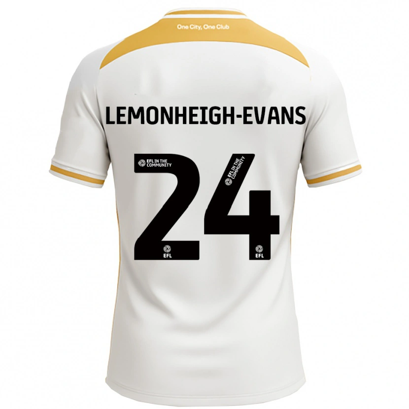 Danxen Dames Connor Lemonheigh-Evans #24 Wit Goud Thuisshirt Thuistenue 2025/26 T-Shirt