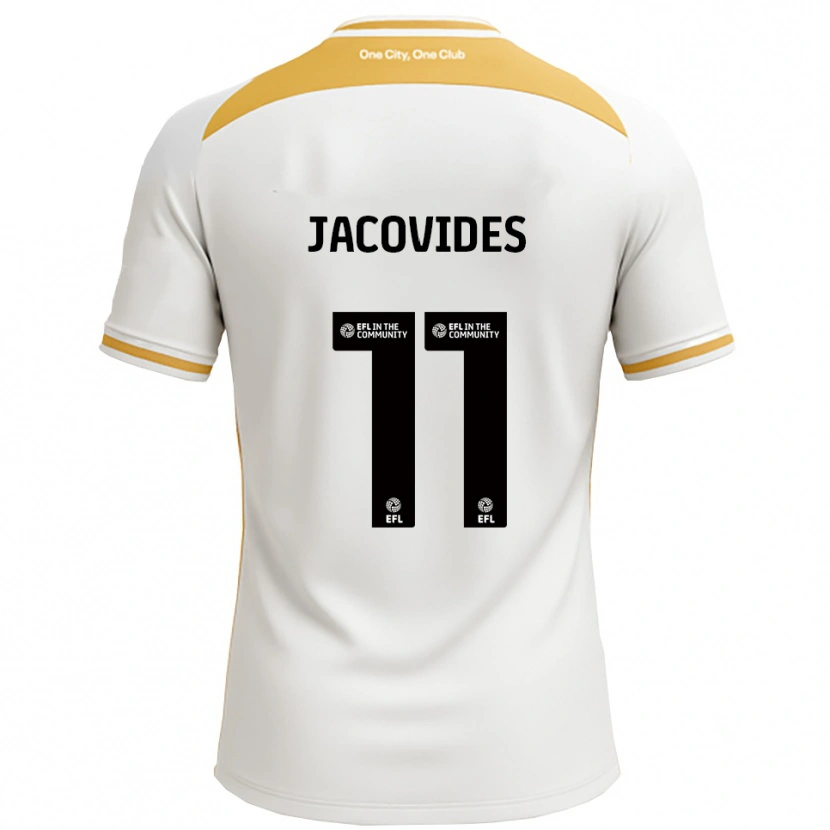Danxen Dames Annaliese Jacovides #11 Wit Goud Thuisshirt Thuistenue 2025/26 T-Shirt