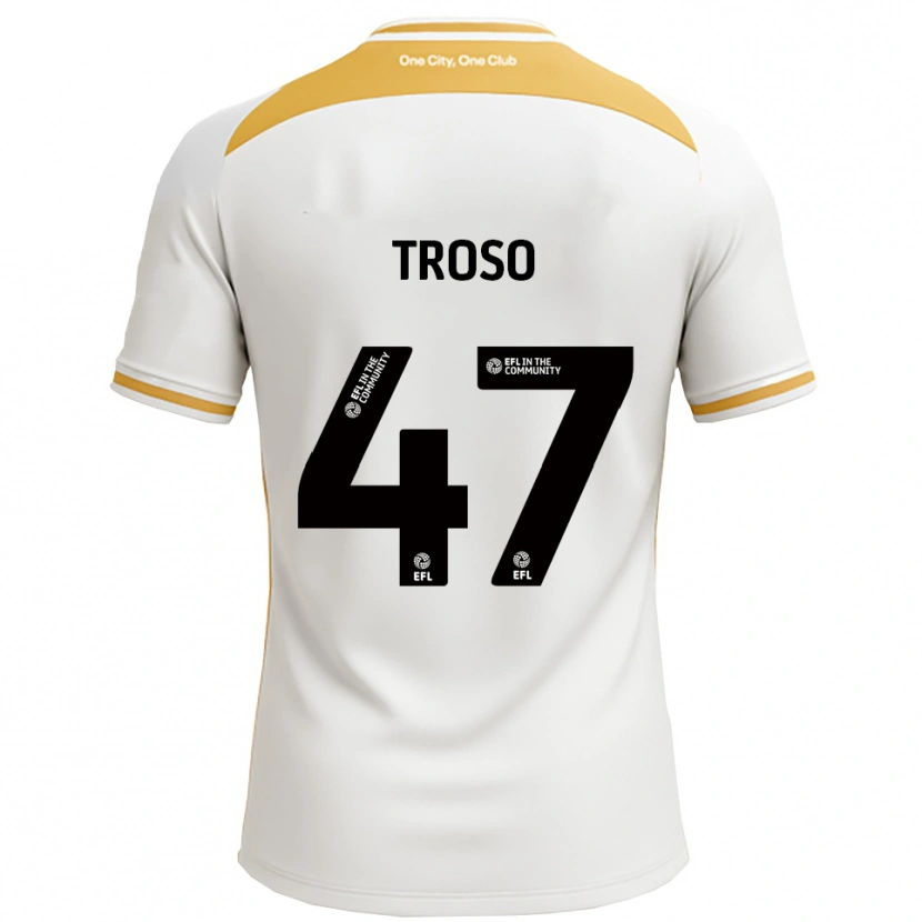 Danxen Dames Simone Troso #47 Wit Goud Thuisshirt Thuistenue 2025/26 T-Shirt