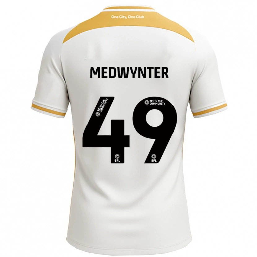 Danxen Dames Chase Medwynter #49 Wit Goud Thuisshirt Thuistenue 2025/26 T-Shirt