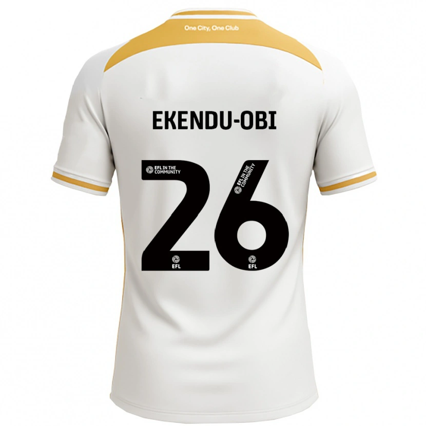 Danxen Dames Ugomma Ekendu-Obi #26 Wit Goud Thuisshirt Thuistenue 2025/26 T-Shirt