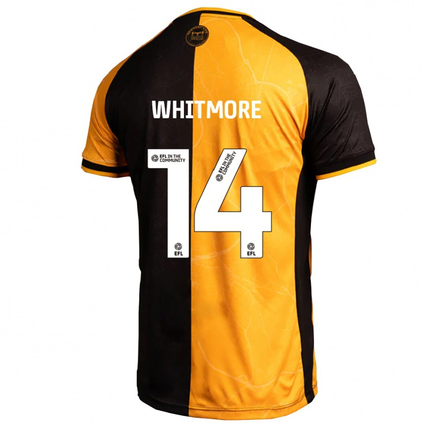 Danxen Dames Kai Whitmore #14 Geel Zwart Thuisshirt Thuistenue 2025/26 T-Shirt
