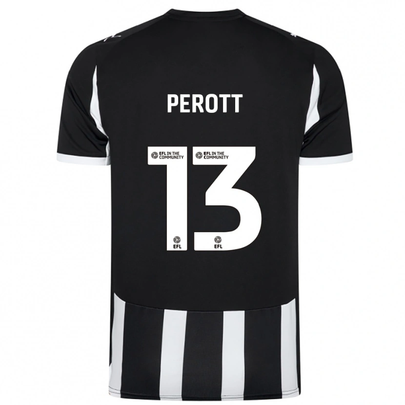 Danxen Dames Milai Perott #13 Zwart Wit Thuisshirt Thuistenue 2025/26 T-Shirt