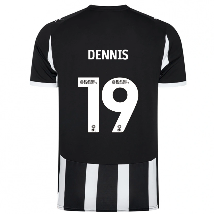 Danxen Dames Matthew Dennis #19 Zwart Wit Thuisshirt Thuistenue 2025/26 T-Shirt