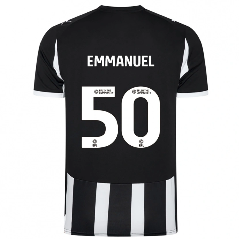 Danxen Dames Daniel Emmanuel #50 Zwart Wit Thuisshirt Thuistenue 2025/26 T-Shirt