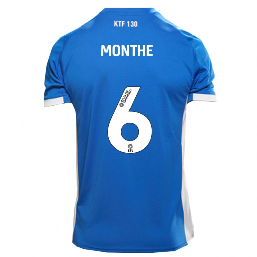 Danxen Dames Manny Monthe #6 Blauw Wit Thuisshirt Thuistenue 2025/26 T-Shirt